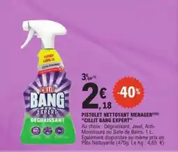 E.Leclerc PISTOLET NETTOYANT MENAGER “CILLIT BANG EXPERT” offre