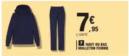 E.Leclerc HAUT OU BAS MOLLETON FEMME offre