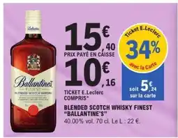 E.Leclerc Ballantine's Finest offre