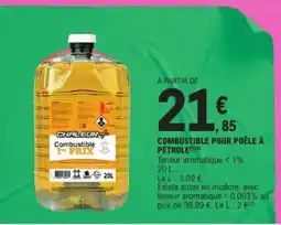 E.Leclerc COMBUSTIBLE POUR POÊLE À PÉTROLE offre