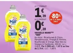 E.Leclerc VAISSELLE MAINS MIR offre