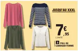 E.Leclerc PULL OU CARDIGAN FEMME offre