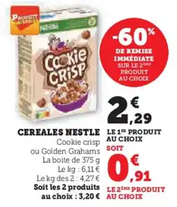 Super U Cereales nestle offre