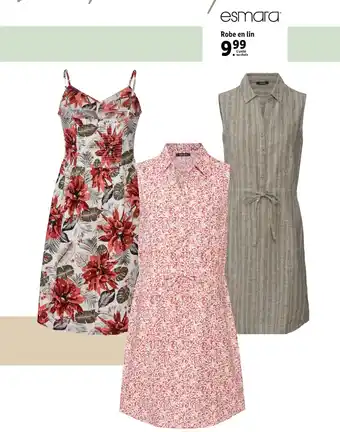 Lidl Robe en lin offre