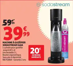 Auchan SODASTREAM Machine à gazéifier offre