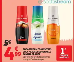 Auchan SODASTREAM Concentrés cola/saveur limonage/ saveur orange offre