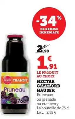Super U Nectar gayelord hauser offre