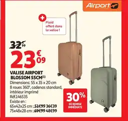 Auchan Valise airport blossom offre