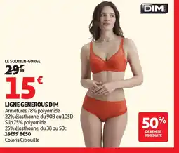 Auchan DIM Ligne generous offre