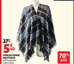 Auchan INEXTENSO Poncho femme offre