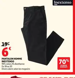 Auchan INEXTENSO Pantalon homme offre