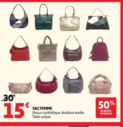 Auchan Sac femme offre