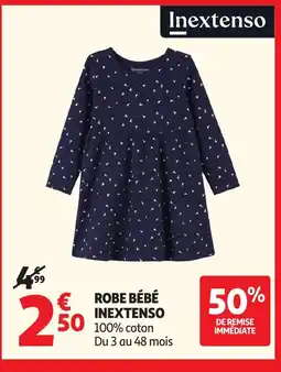 Auchan INEXTENSO Robe bébé offre