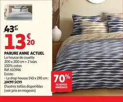 Auchan ACTUEL Parure anne offre