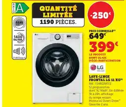 Super U LG Lave-linge frontal offre
