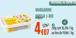 La Vie Claire VITAQUELL Margarine omega 3 bio offre