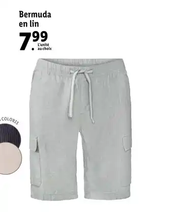 Lidl Bermuda en lin offre