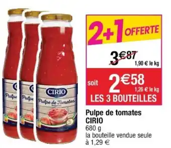 Cora x Carrefour Pulpe de tomates offre