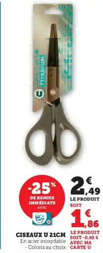 Super U Ciseaux u offre