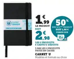 Super U Carnet u offre