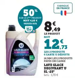 Super U Lave glace degivrant u offre