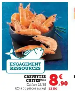 Super U Crevettes cuites offre