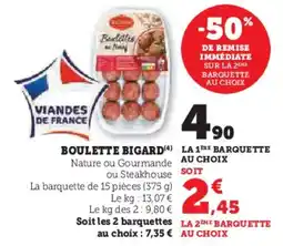 Super U Boulette bigard offre