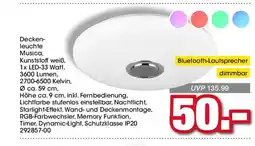 Möbel Martin Decken- leuchte Musica, Kunststoff weiß offre