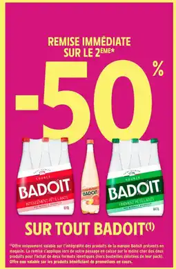 Intermarché Contact BADOIT Sur tout offre