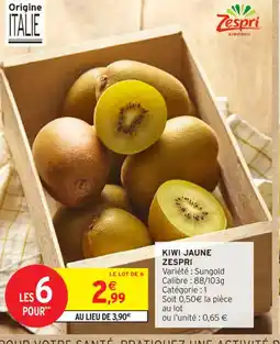 Intermarché Contact ZESPRI Kiwi jaune offre