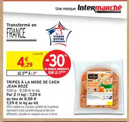 Intermarché Contact JEAN ROZÉ Tripes à la mode de caen offre