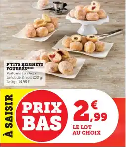 Super U P'tits beignets fourrés offre