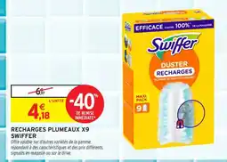 Intermarché Contact SWIFFER Recharges plumeaux x9 offre