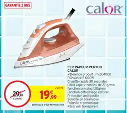 Intermarché Contact CALOR Fer vapeur vertuo offre