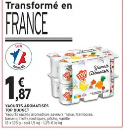 Intermarché Contact TOP BUDGET Yaourts aromatisés offre