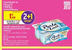 Intermarché Contact YOPLAIT Yaourt perle de lait offre découverte nature offre