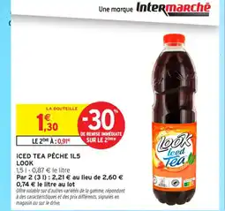 Intermarché Contact LOOK Iced tea pêche offre
