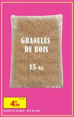Intermarché Contact Granules de bois offre