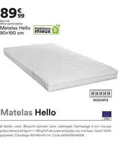BUT Matelas Hello offre