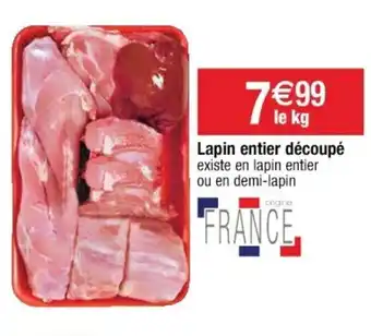 Cora x Carrefour Lapin Entier Découpé offre