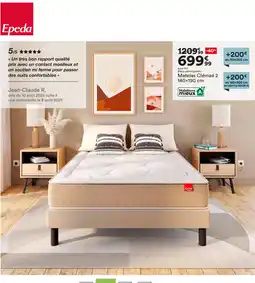 BUT EPEDA Matelas Clémaé 2 offre