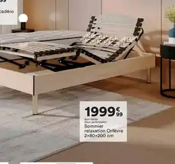 BUT Sommier relaxation Orfèvre offre