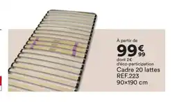 BUT Cadre 20 lattes offre