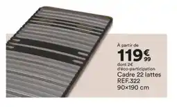 BUT Cadre 22 lattes offre