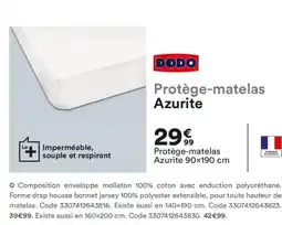BUT DODO Protège-matelas Azurite offre