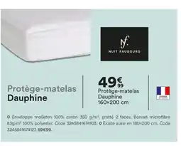 BUT NUIT FAUBOURG Protège-matelas Dauphine offre