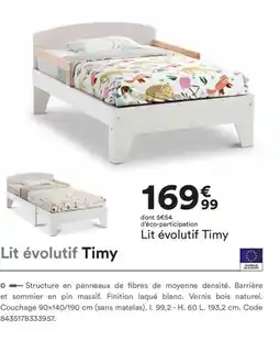 BUT Lit évolutif Timy offre