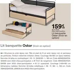 BUT Lit banquette Oskar offre