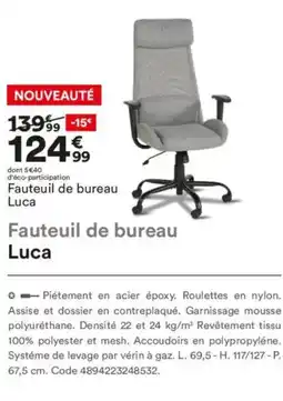 BUT Fauteuil de bureau Luca offre