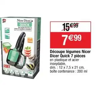 Cora x Carrefour Découpe Légumes Nicer offre